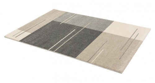 Samoa szürkésbarna modern mintás szőnyeg 002 007 140x200 / beige-barna