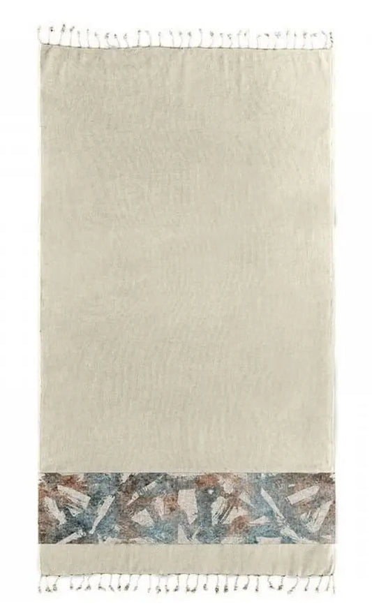 Sand Bank Pestemal-13 beige strandtörölköző 90x170 / beige-barna