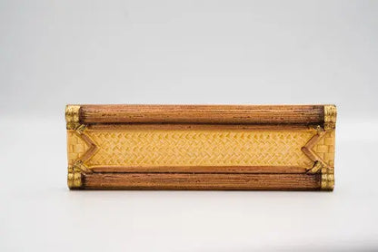 Sárga bambusz mintájú dekor/Bamboo 6,5x20 / sárga-narancs