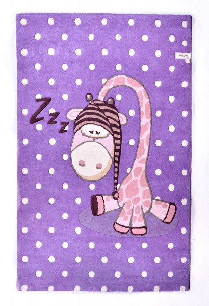 Sleepy lila zsiráf szőnyeg 160x230 / rózsaszín-lila