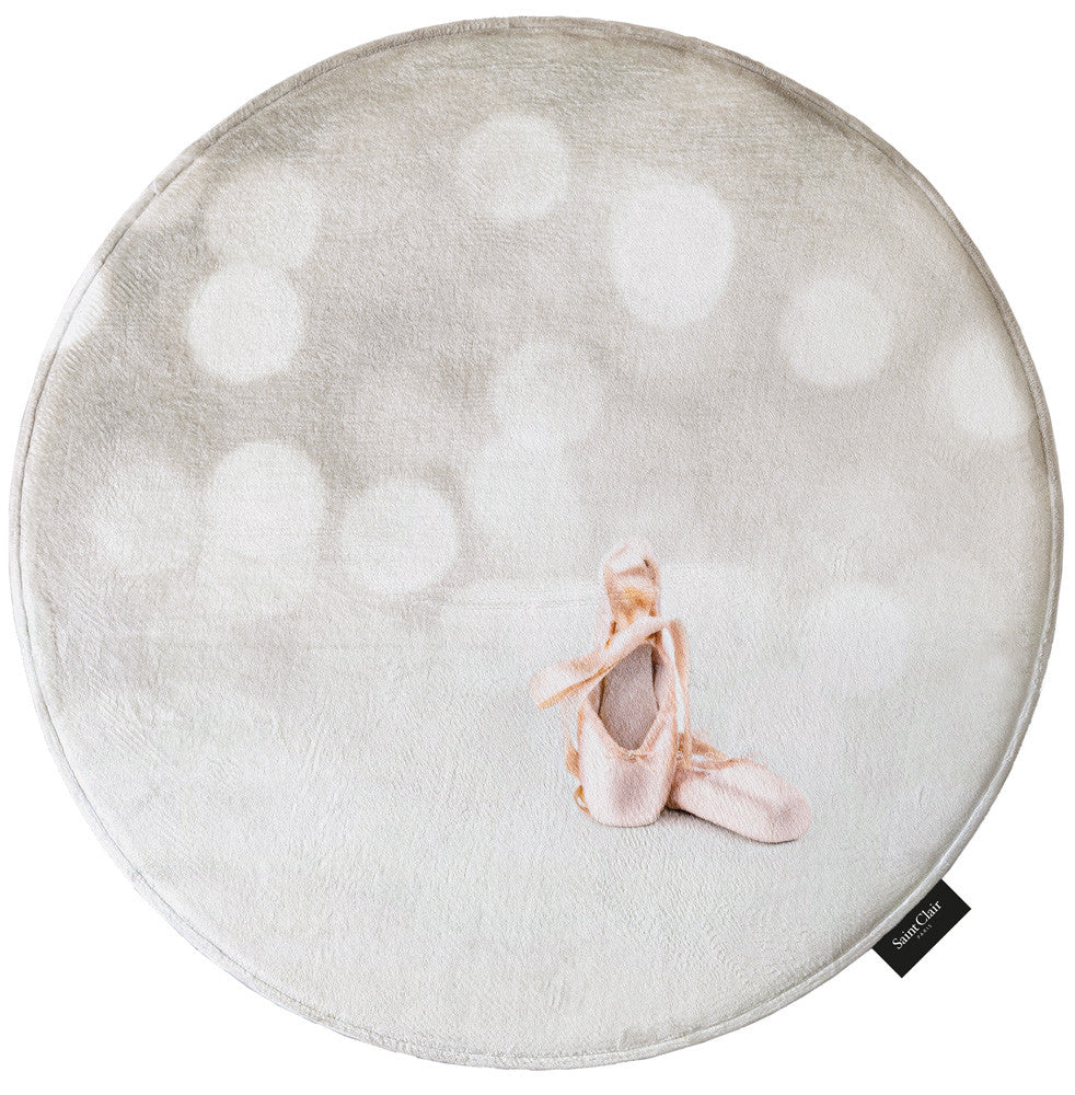 Softy balettos kör alakú szőnyeg 100kör / beige-barna