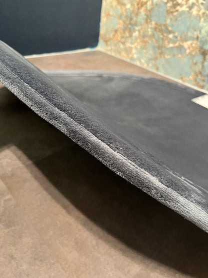 Softy charcoal kör alakú memóriahabos szőnyeg
