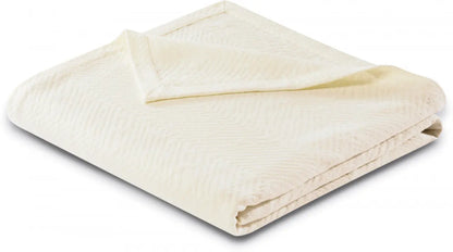 Solid ekrü ágyterítő 220x240 / beige-barna