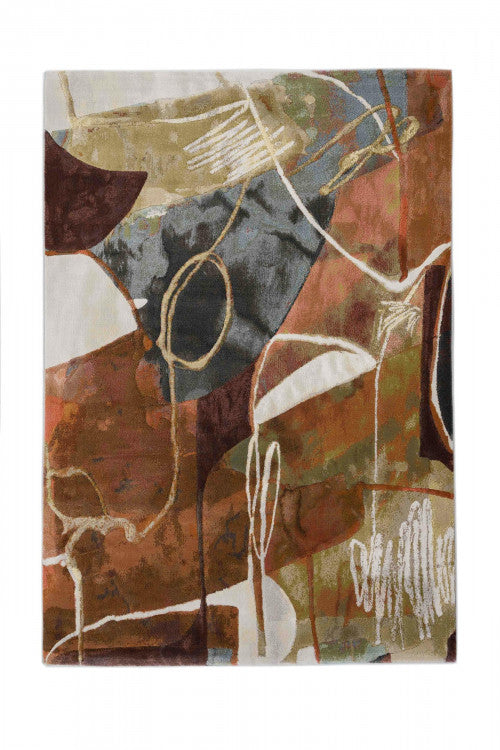 Specific absztrakt mintás szőnyeg 63799/7270 120x170 / beige-barna