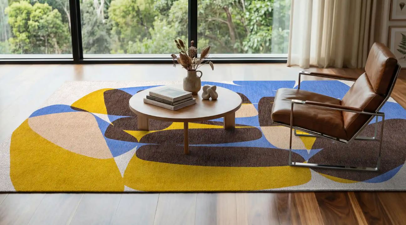 Stones Sunny Blue modern szőnyeg 