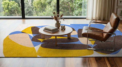 Stones Sunny Blue modern szőnyeg 