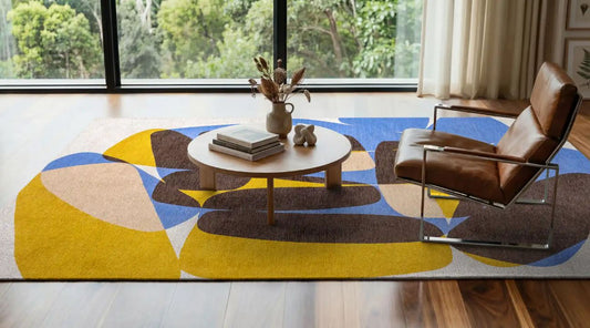 Stones Sunny Blue modern szőnyeg 