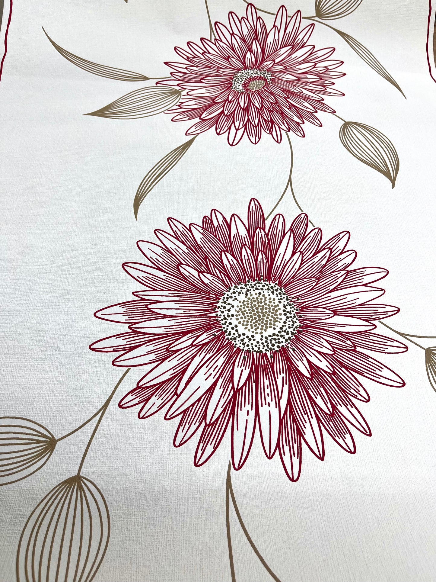 Modern gerbera mintás tapéta