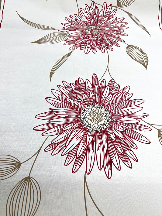 Modern gerbera mintás tapéta