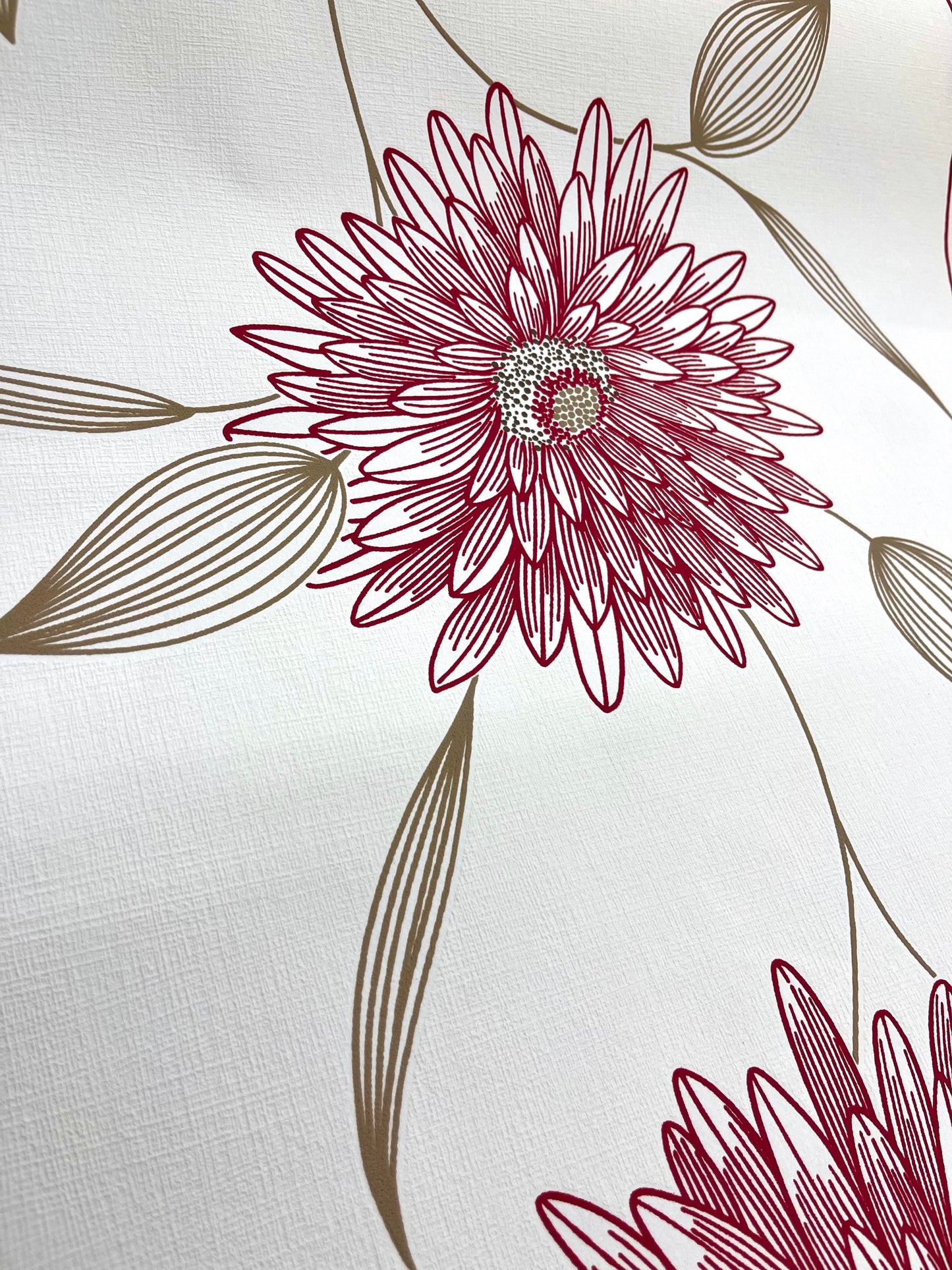 Modern gerbera mintás tapéta