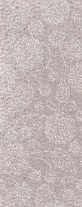 Tapintható virág mintás fali dekor/Allure cacao 20x50 / beige-barna