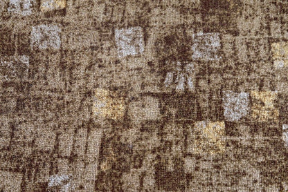Tavullia-43 barna mintás padlószőnyeg 400 cm-es / beige-barna