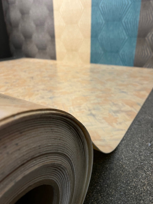 Terrana Top közületi tekercses vinyl padló 200 cm-es / beige-barna