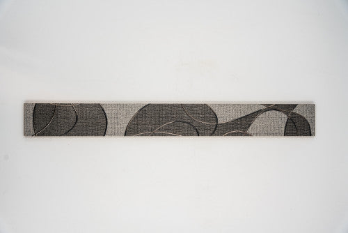 Textil hatású listello/Lisere 4,5x40 / szürke