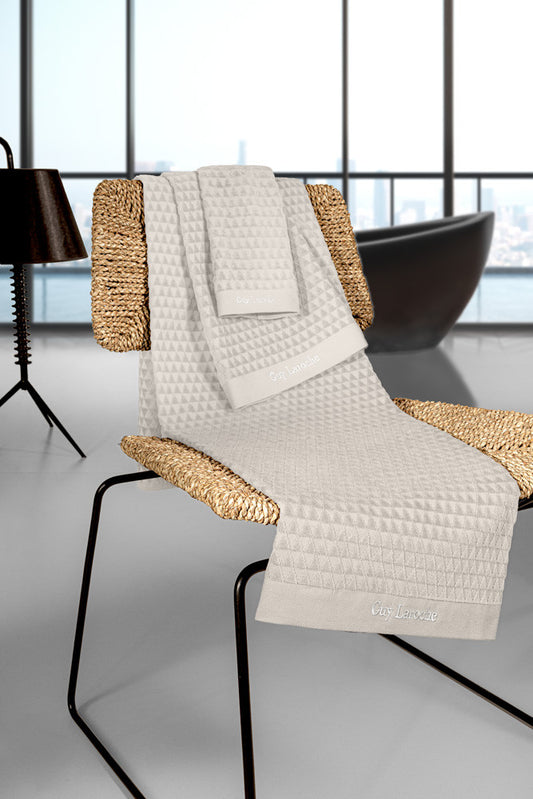 Tokyo perla törölköző szett 30x50+50x90+70x140 / beige-barna