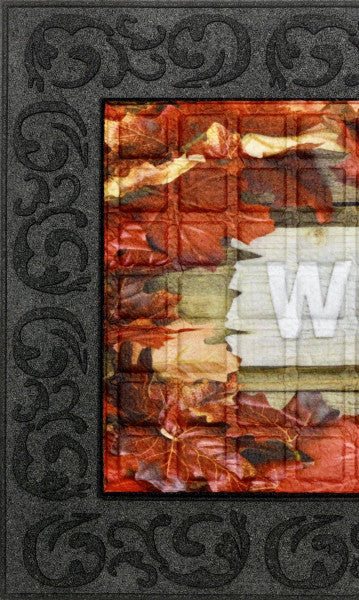 Venga welcome leaves lábtörlő 45x75 / piros-bordó
