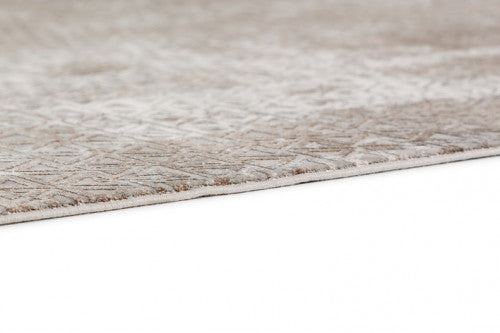 Vision bézs háromszög mintás szőnyeg 213 006 133x190 / beige-barna