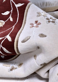 Windsor creme-bordó szőnyeg 1222 170x240 / beige-barna