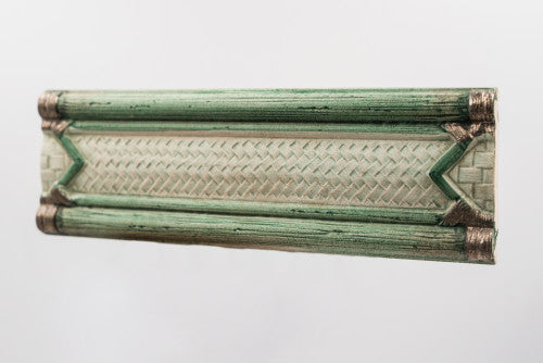 Zöld bambusz mintás dekor/Bamboo 6,5x20 / zöld
