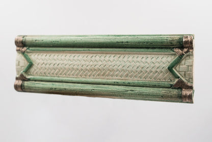 Zöld bambusz mintás dekor/Bamboo 6,5x20 / zöld