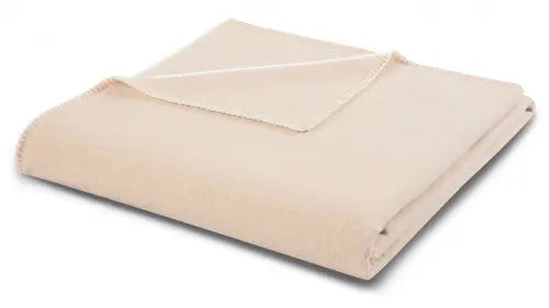 Green line beige gyapjú pléd Biederlack