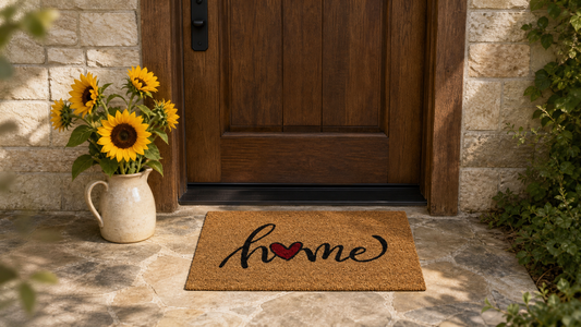E-Coco home heart red lábtörlő Szőnyegszalon Szőnyegszalon