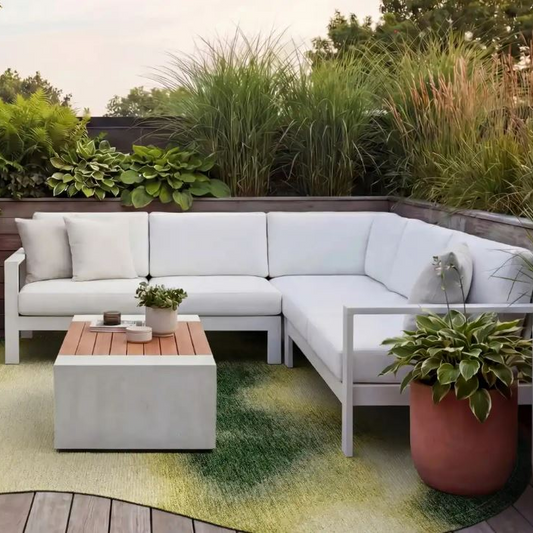 Kültéri zöld szőnyeg amorf minta