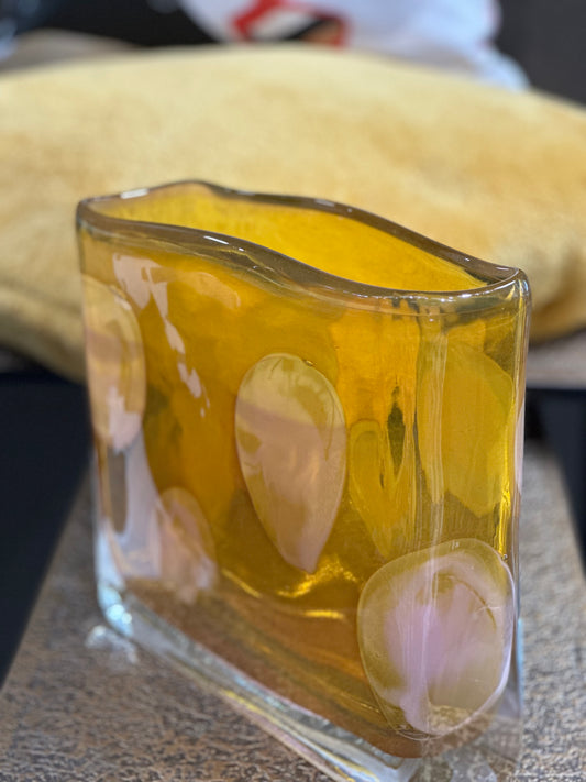 kezzel_keszitett_uveg_vaza_medusa amber