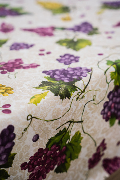 Loneta szőlő mintás terítő