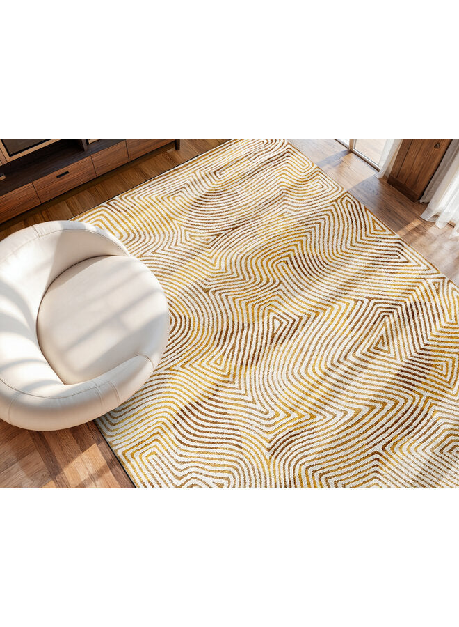 Coral Yellow Hippy 9799 modern szőnyeg