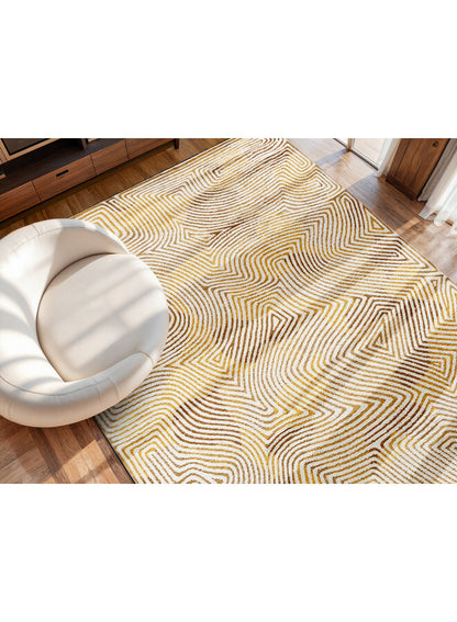 Coral Yellow Hippy 9799 modern szőnyeg