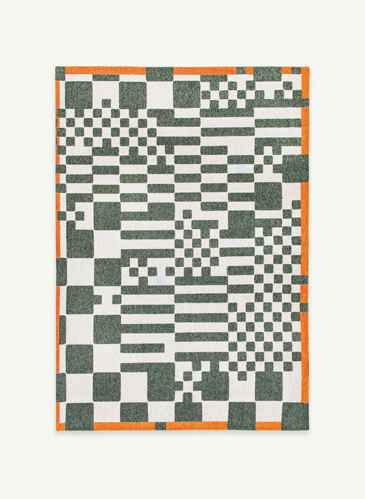 Deep Green 9339 - Chess síkszövött modern szőnyeg