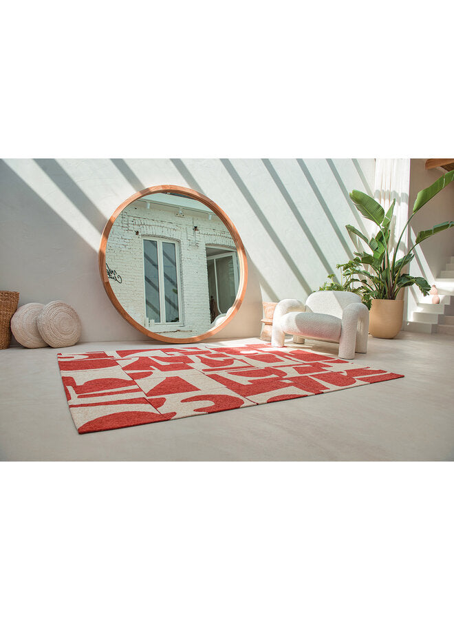 Rust 9364 - Papercut síkszövött modern szőnyeg