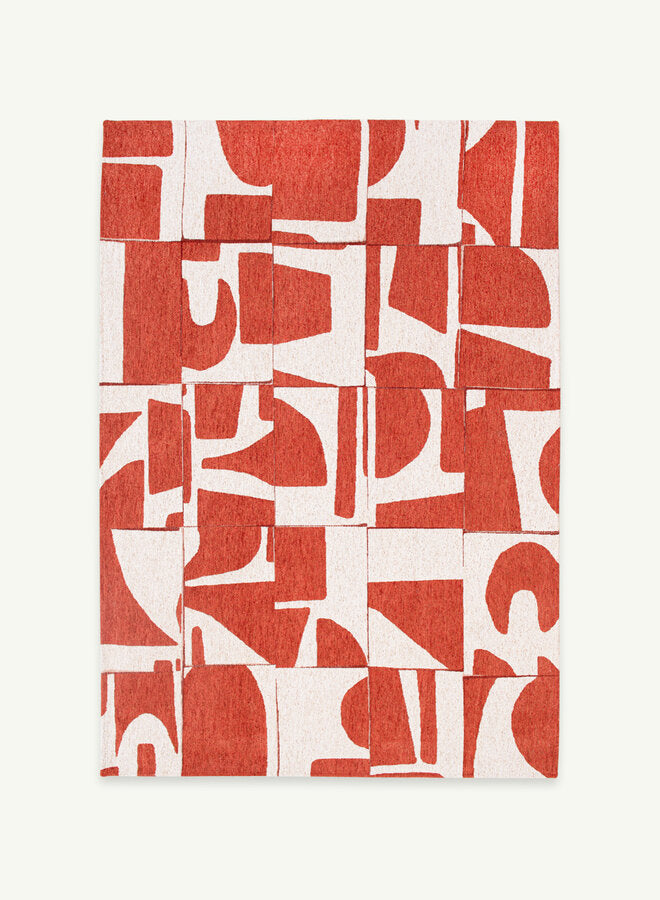 Rust 9364 - Papercut síkszövött modern szőnyeg