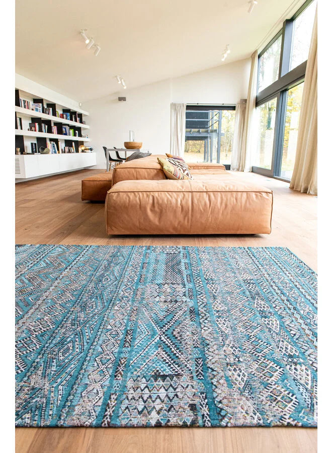 Zemmuri Blue modern szőnyeg  9110 - Kilim