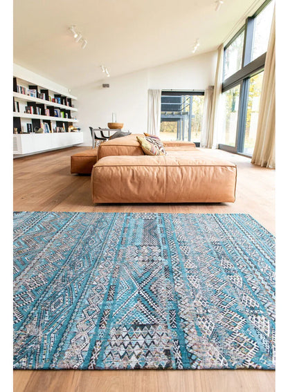 Zemmuri Blue modern szőnyeg  9110 - Kilim