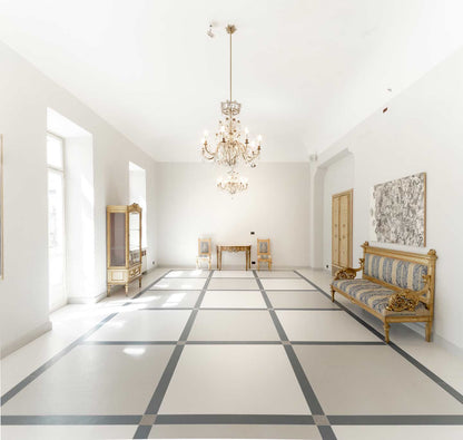 NEUTRA 6.0 02 POLVERE 6MM 120x240  - A lágy, púderes meleg árnyalatú nagy csempe  a tengerpart nyugalmát idézi, ahol a finom elegancia modern letisztultsággal párosul.