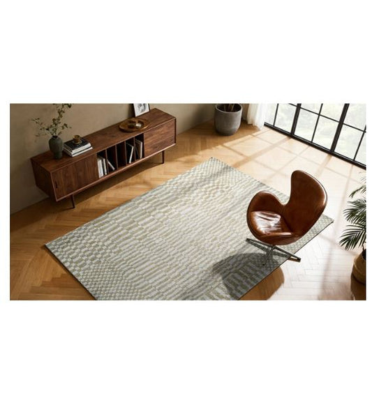 sikszovott beige szonyeg