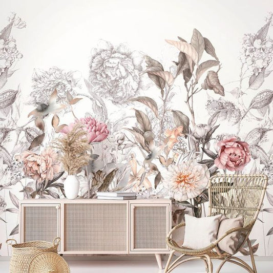 Poszter elegáns virágmotívumokkal