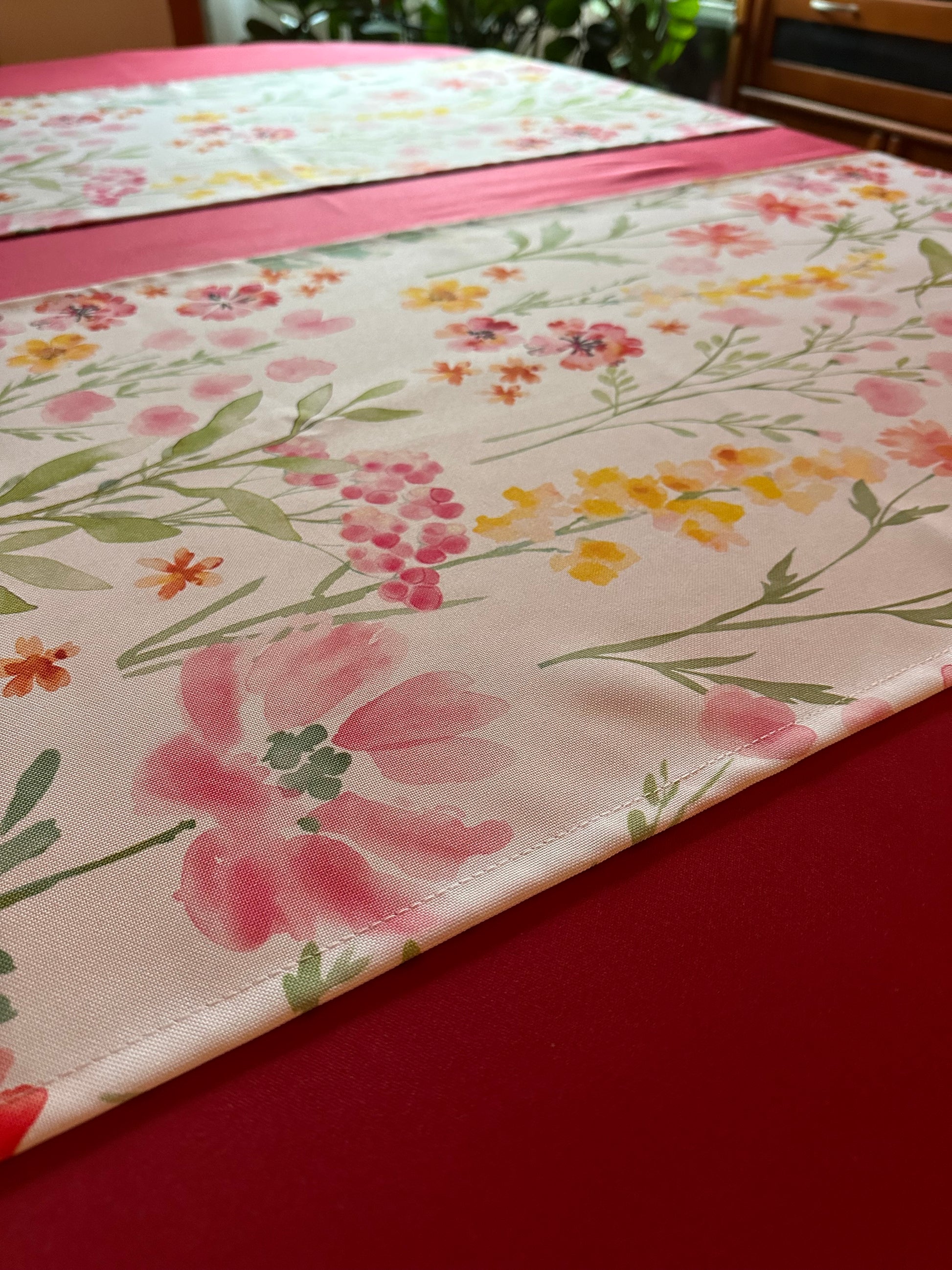 tavaszi virágos terítő 