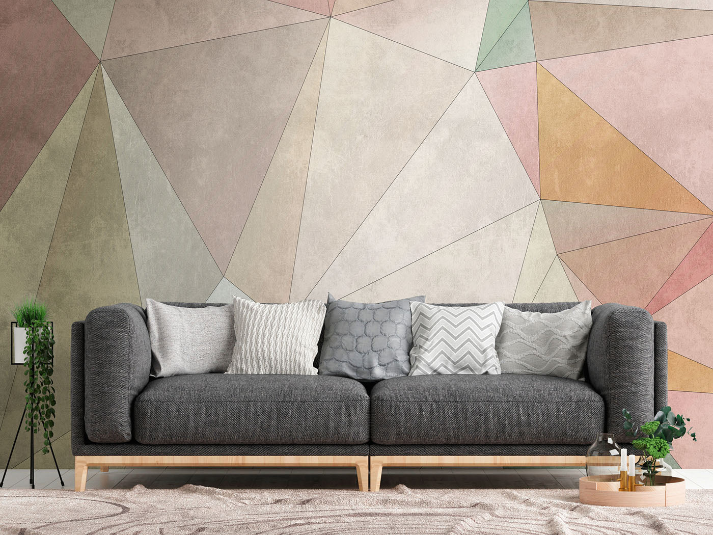 Modern geometrikus fali poszter